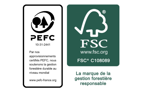 Bois PEFC, FSC